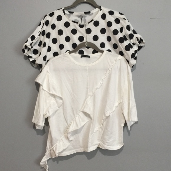 Zara Trafaluc 2 tops tees size S